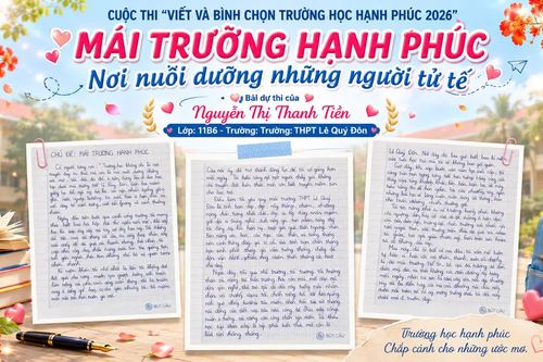 Mái trường hạnh phúc – Nơi nuôi dưỡng những người tử tế