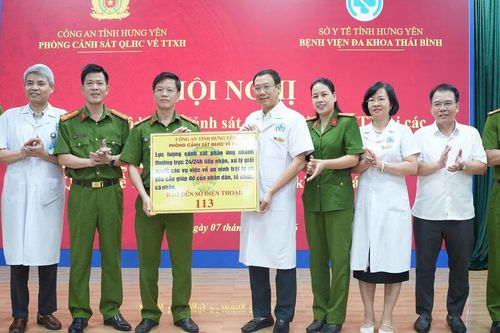 Bệnh viện Đa khoa Thái Bình phối hợp Công an triển khai mô hình Cảnh sát 113