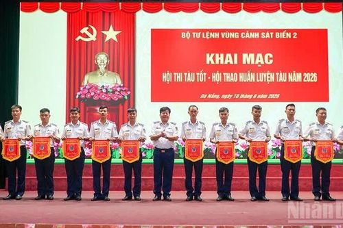 Vùng Cảnh sát biển 2 khai mạc 'Hội thi tàu tốt-Hội thao huấn luyện tàu' năm 2026