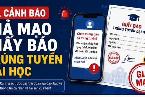 [INFOGRAPHIC] Cảnh báo giả mạo giấy báo trúng tuyển Đại học
