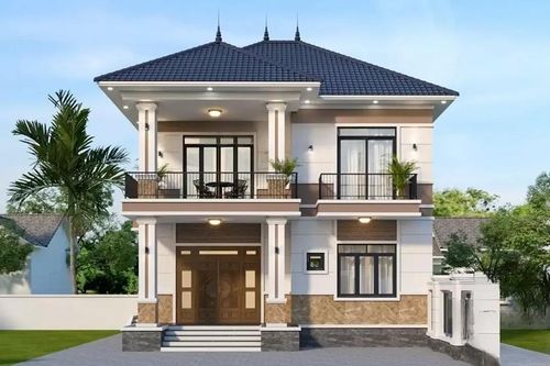 Chi phí xây nhà mái Nhật 2 tầng 70m² khoảng bao nhiêu