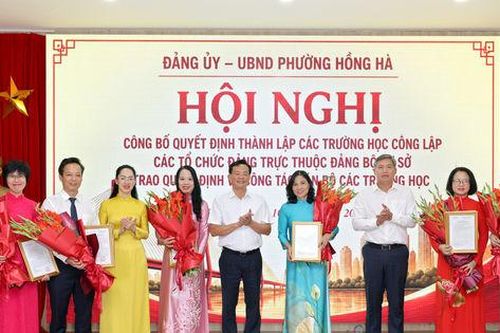 Phường Hồng Hà sắp xếp 17 trường công lập còn 7 trường