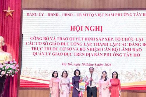 Phường Tây Hồ tinh gọn, giảm 53,3% số trường học