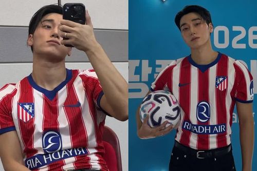 Choi San ATEEZ gây tranh cãi với màn biểu diễn trước trận Man City vs Atletico Madrid