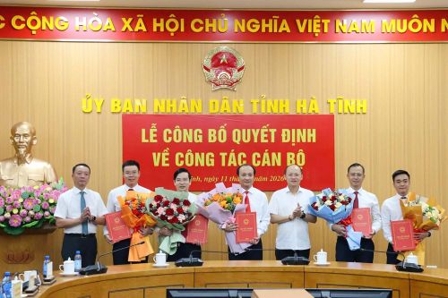 Hà Tĩnh bổ nhiệm, giao quyền cho một số cán bộ lãnh đạo
