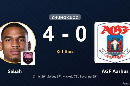 Vùi dập AGF Aarhus 4-0, Sabah phô diễn sức mạnh vượt trội trên sân nhà