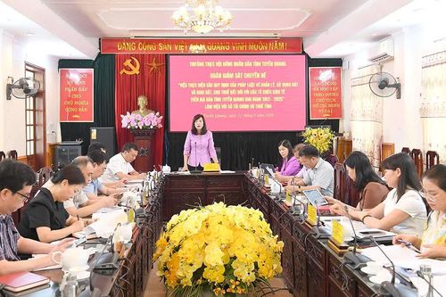 Giám sát việc thực hiện các quy định của pháp luật về đất đai đối với Sở Tài chính và Thuế tỉnh