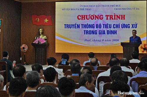 Truyền thông Bộ tiêu chí ứng xử trong gia đình tại phường Vỹ Dạ