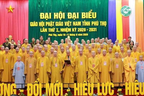 Phú Thọ: Thượng tọa Thích Minh Nghiêm được tái suy cử Trưởng ban Trị sự GHPGVN tỉnh, nhiệm kỳ 2026-2031