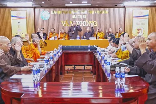 An Giang: Ban Thường trực Trị sự GHPGVN tỉnh họp triển khai nhiều Phật sự quan trọng