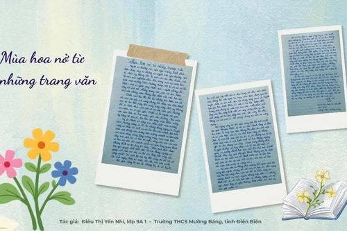 Mùa hoa nở từ những trang văn