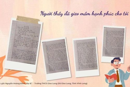 Người thầy đã gieo mầm hạnh phúc cho tôi