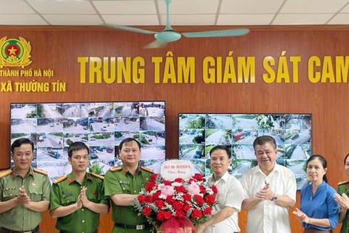 Công an Thường Tín ra mắt Trung tâm giám sát camera bảo đảm an ninh trật tự