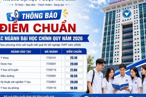 Điểm chuẩn Trường Đại học Y Dược Thái Bình 2026
