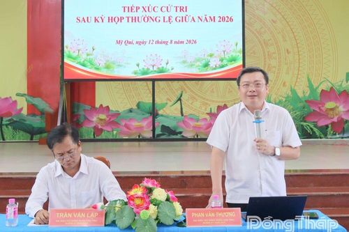 Xã Mỹ Quí: Cử tri kiến nghị nhiều vấn đề về nông nghiệp, hạ tầng giao thông