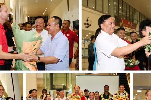 Trở về với vé C1 châu Á, Công an Hà Nội FC được chào đón nồng nhiệt
