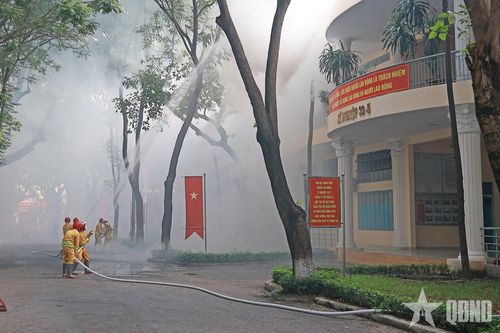 Tập huấn phòng cháy, chữa cháy tại Công ty Cổ phần 32 (Tổng cục Hậu cần - Kỹ thuật)