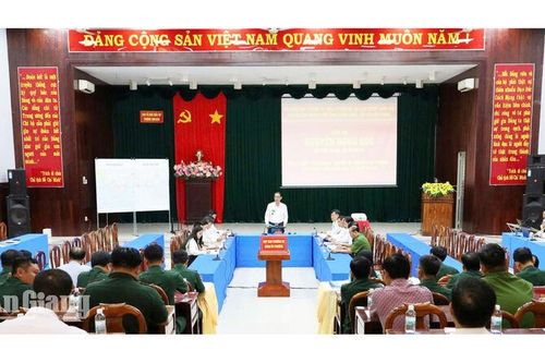 Diễn tập chiến đấu phường Tịnh Biên trong khu vực phòng thủ