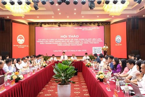 Hội thảo khoa học về cơ sở lý luận và chính sách của Việt Nam về ứng dụng AI, dữ liệu lớn trong các hoạt động bảo vệ nền tảng tư tưởng của Đảng