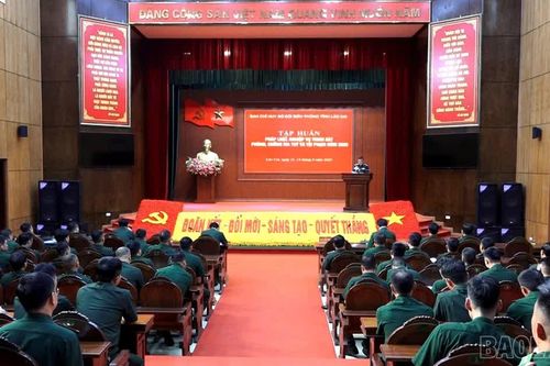 Bộ đội biên phòng Lào Cai tập huấn nghiệp vụ cho 80 cán bộ, chiến sĩ