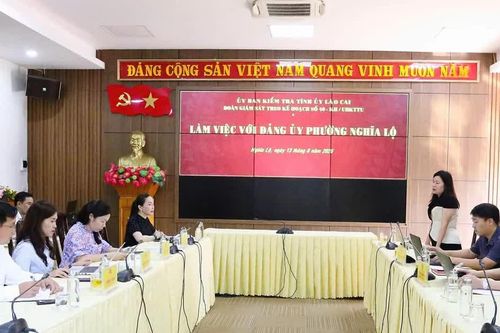 Ủy ban Kiểm tra Tỉnh ủy giám sát tài chính, ngân sách tại phường Nghĩa Lộ