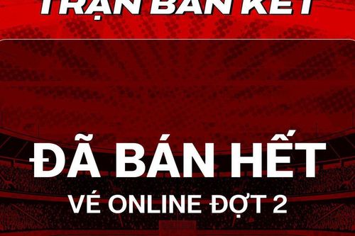 Vé online đợt hai trận Việt Nam và Malaysia 'cháy' trong chưa đầy một giờ