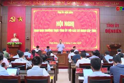 Hội nghị Giao ban Thường trực Tỉnh ủy với các cơ quan cấp tỉnh