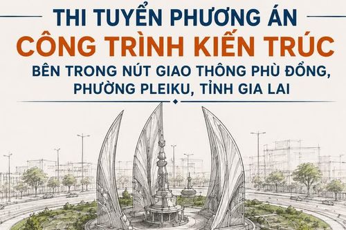 Gia Lai: Thi tuyển phương án công trình kiến trúc bên trong nút giao thông Phù Đổng