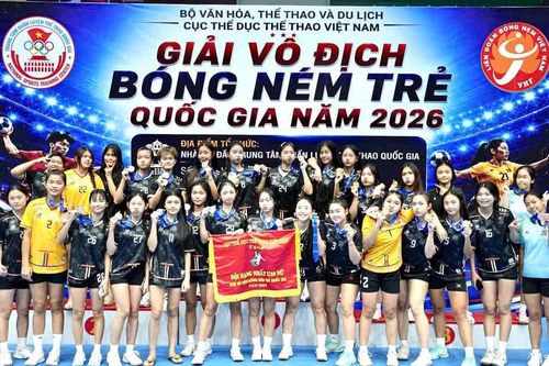 Đội nữ U20 Gia Lai giành huy chương vàng tại Giải vô địch bóng ném trẻ quốc gia 2026