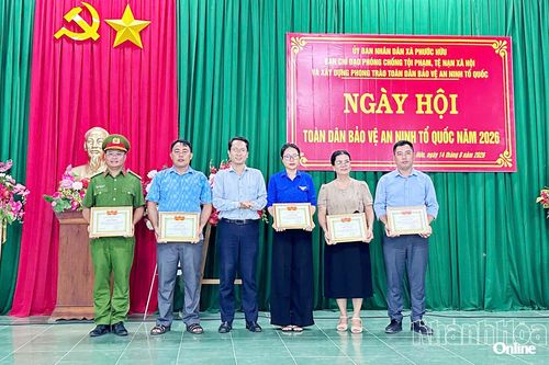 Xã Phước Hữu tổ chức Ngày hội Toàn dân bảo vệ an ninh Tổ quốc năm 2026