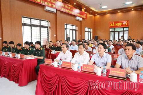 Diễn tập chiến đấu phòng thủ xã Hợp Lý năm 2026