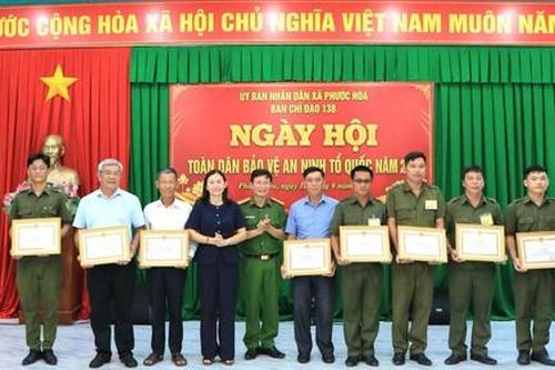 Sôi nổi Ngày hội Toàn dân bảo vệ an ninh Tổ quốc năm 2026 tại xã Phước Hòa