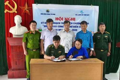 Đồn Biên phòng Thị Hoa ký kết Chương trình 'Đồng hành cùng phụ nữ biên cương' giai đoạn 2026 - 2030