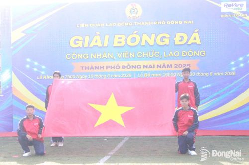 Khai mạc vòng chung kết Giải Bóng đá công nhân, viên chức, lao động thành phố Đồng Nai năm 2026