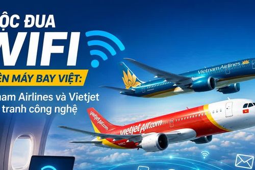 Cuộc đua Wifi trên máy bay Việt: Vietnam Airlines và Vietjet cạnh tranh công nghệ