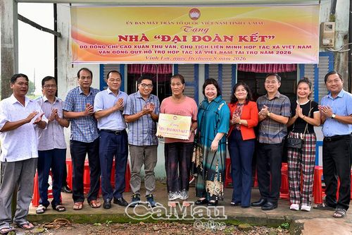 Hỗ trợ xây dựng 4 căn nhà Đại đoàn kết cho hộ khó khăn