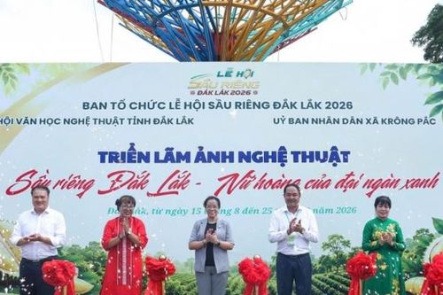 Khai mạc triển lãm ảnh nghệ thuật về sầu riêng Đắk Lắk qua 120 tác phẩm tại xã Krông Pắc