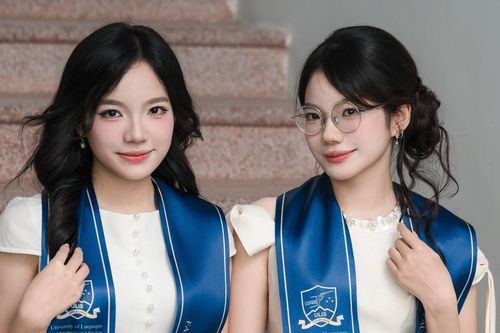 Chị em sinh đôi cùng tốt nghiệp loại Xuất sắc ngành Sư phạm, IELTS 8.0 từ lớp 11
