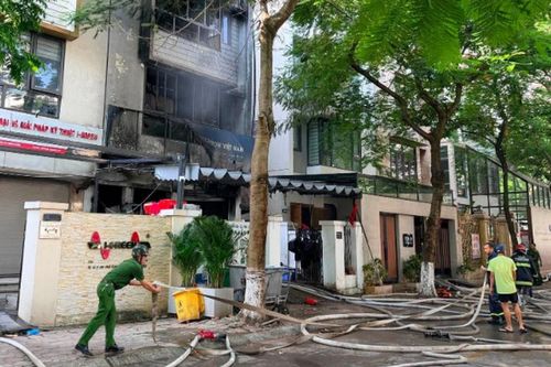 Cháy nhà liền kề ở Khu đô thị Phùng Khoang, Hà Nội