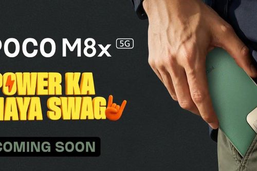 POCO M8x 5G lộ diện thiết kế tối giản với cụm camera tinh gọn và viền màu vàng ấn tượng
