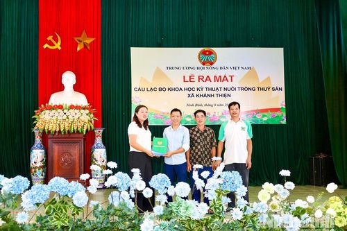 Ra mắt Câu lạc bộ Khoa học kỹ thuật nuôi trồng thủy sản xã Khánh Thiện