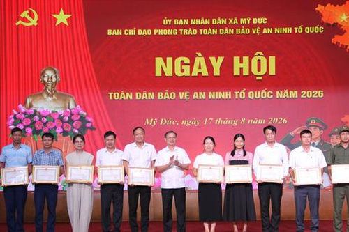 Xã Mỹ Đức phát huy sức mạnh toàn dân giữ vững an ninh, trật tự từ cơ sở