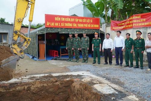 TPHCM tìm kiếm khu mộ tập thể được ghi nhận có 5 hài cốt liệt sĩ