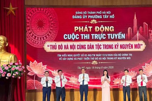 Phát động cuộc thi trực tuyến 'Thủ đô Hà Nội cùng dân tộc trong kỷ nguyên mới'