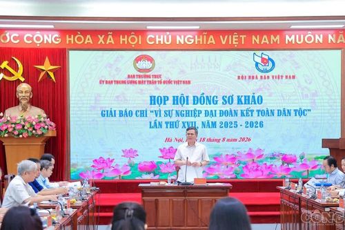 2.767 tác phẩm dự Giải báo chí 'Vì sự nghiệp Đại đoàn kết toàn dân tộc' lần thứ XVII