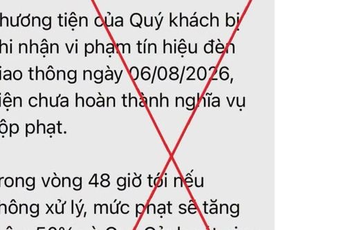 Cảnh báo chiêu lừa nộp 'phạt nguội' qua tin nhắn