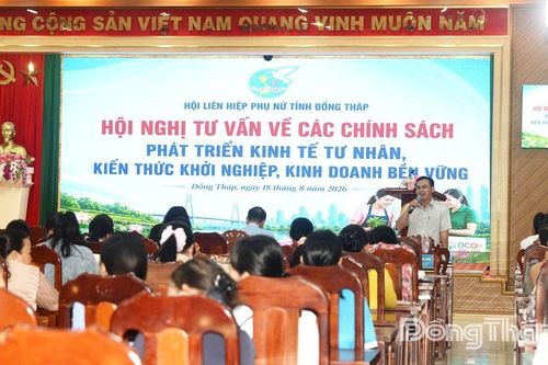 Đồng Tháp: Tư vấn chính sách, kiến thức khởi nghiệp cho phụ nữ