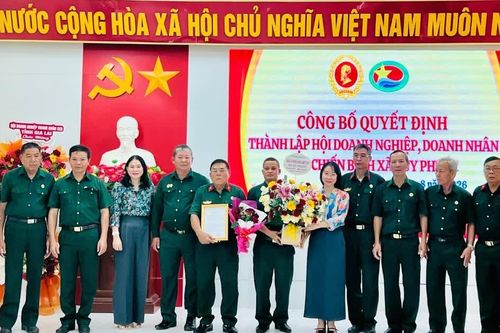 Thành lập Hội Doanh nghiệp, doanh nhân cựu chiến binh xã Tuy Phước