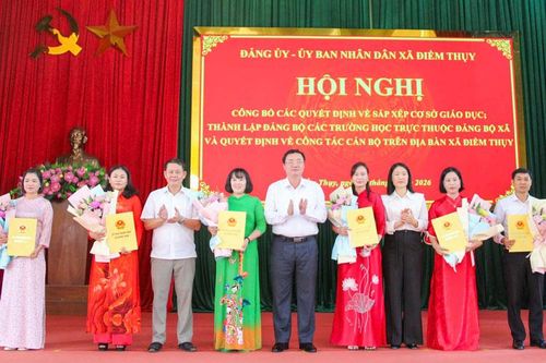Điềm Thụy sắp xếp 13 trường học thành 6 trường