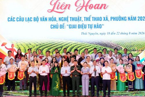 Khai mạc Liên hoan các câu lạc bộ văn hóa, nghệ thuật, thể thao xã, phường năm 2026
